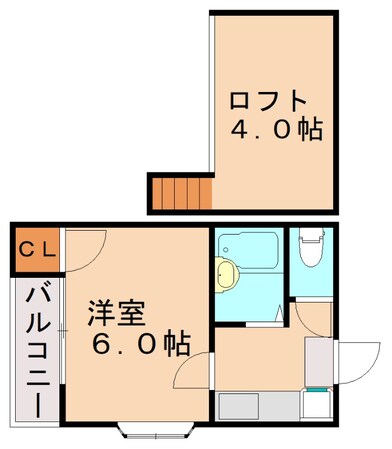 茶山駅 徒歩10分 2階の物件間取画像